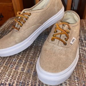 Tan Canvas Vans